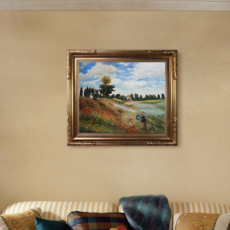 Wildon Home® Claude Picture Frame Painting on Canvas Wayfair